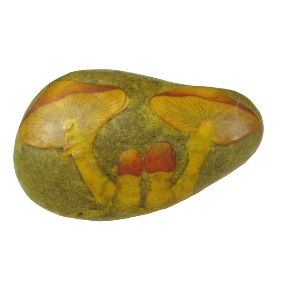 Apropos Home Mizner Mushroom Design Stone Paperweight Palm Beach  3.5 inches - Picture 2 of 8